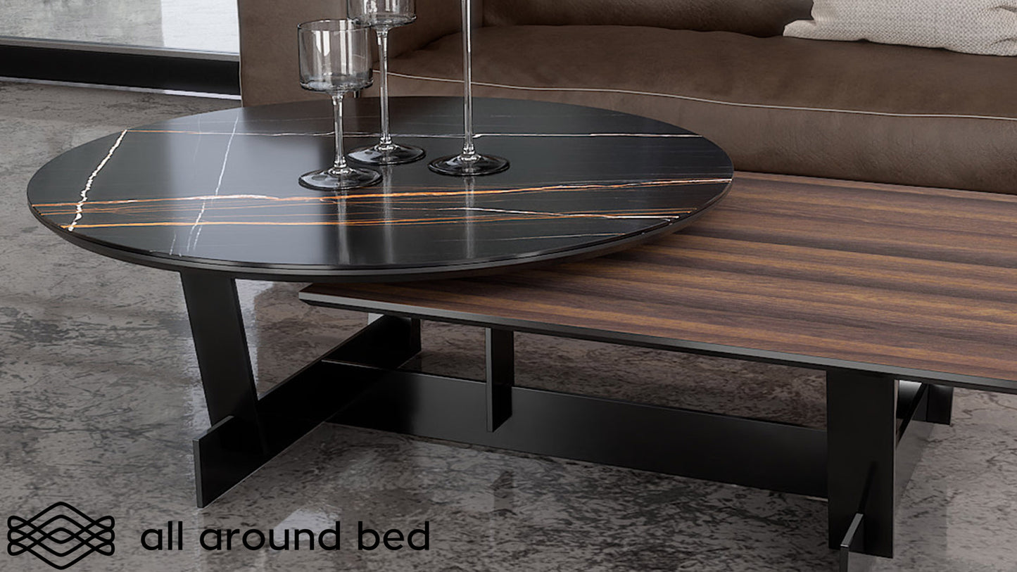 ALL-AROUND-BED- COFEE TABLE DOUBLE CERAMIC