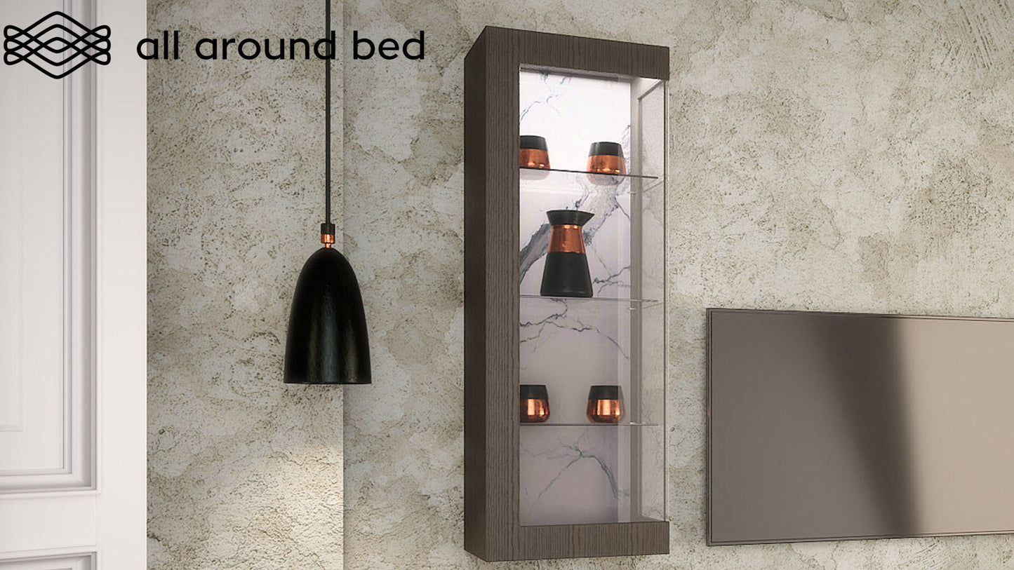 ALL-AROUND-BED-CREMA COMPOSITION WITH CERAMIC AND SECRET LIGHITING